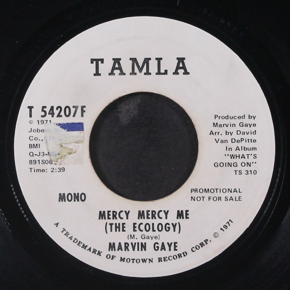 mercy mercy me (the ecology) / mono by MARVIN GAYE