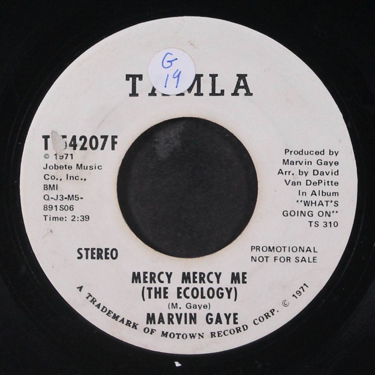 mercy mercy me (the ecology) / mono by MARVIN GAYE