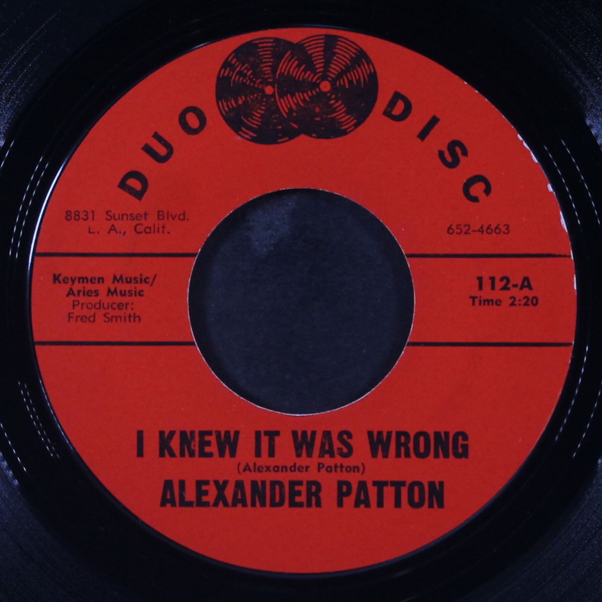 i knew it was wrong / don't mess with my woman by ALEXANDER PATTON