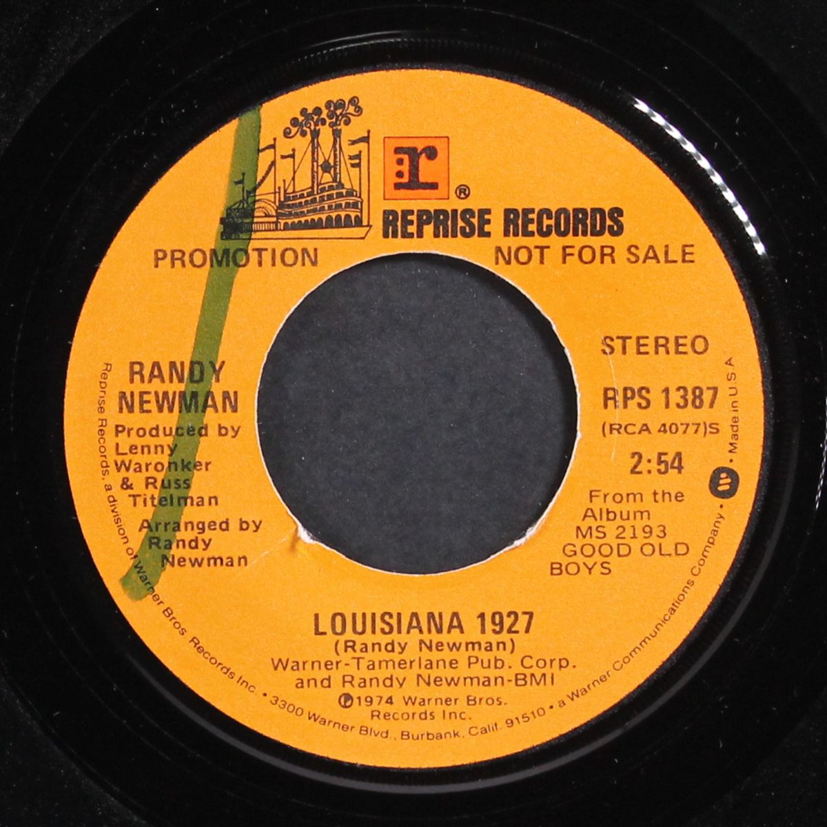 louisiana 1927 / mono by RANDY NEWMAN