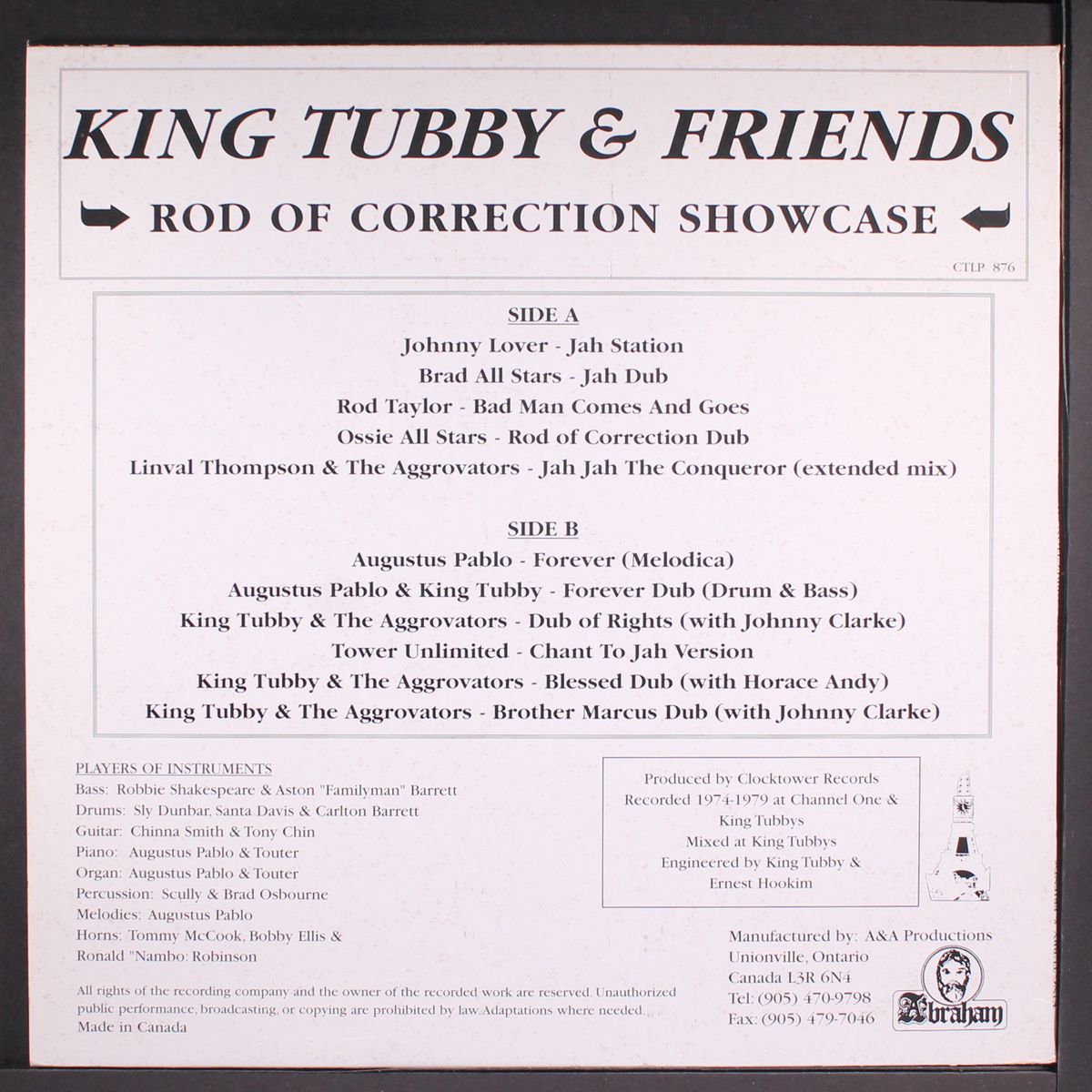 rod of correction showcase by KING TUBBY & FRIENDS