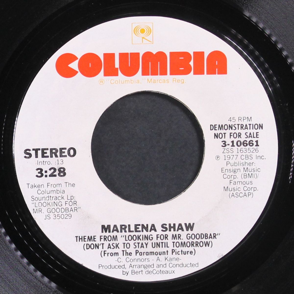 theme from "looking for mr. goodbar" / mono by MARLENA SHAW
