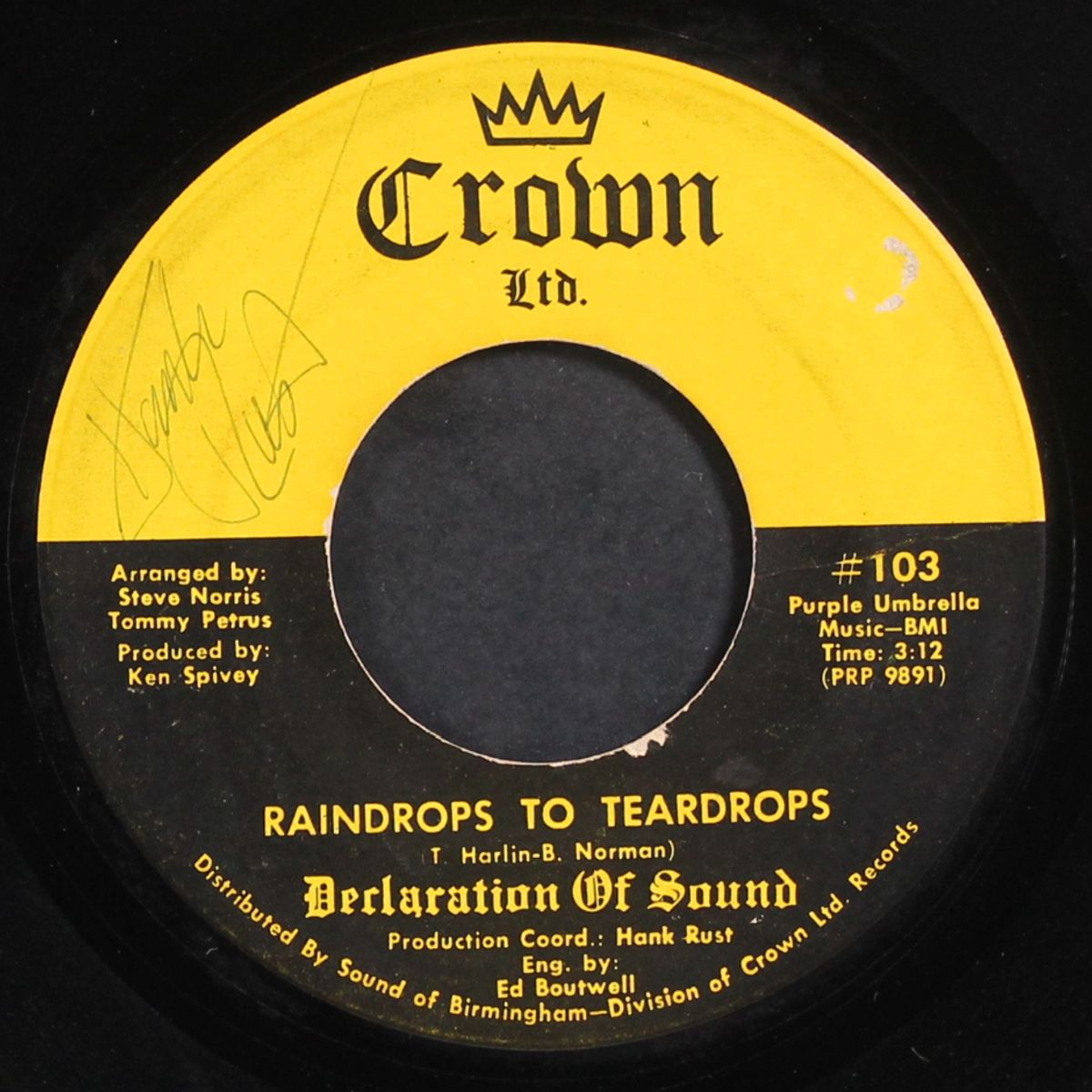 sweet georgia / raindrops to teardrops by DECLARATION OF SOUND