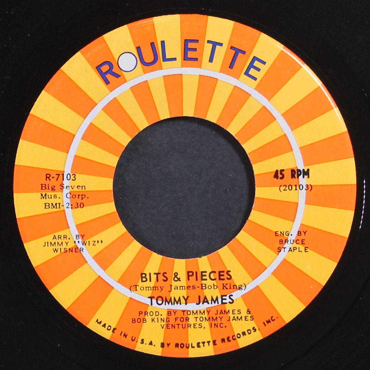 draggin' the line / bits & pieces by TOMMY JAMES
