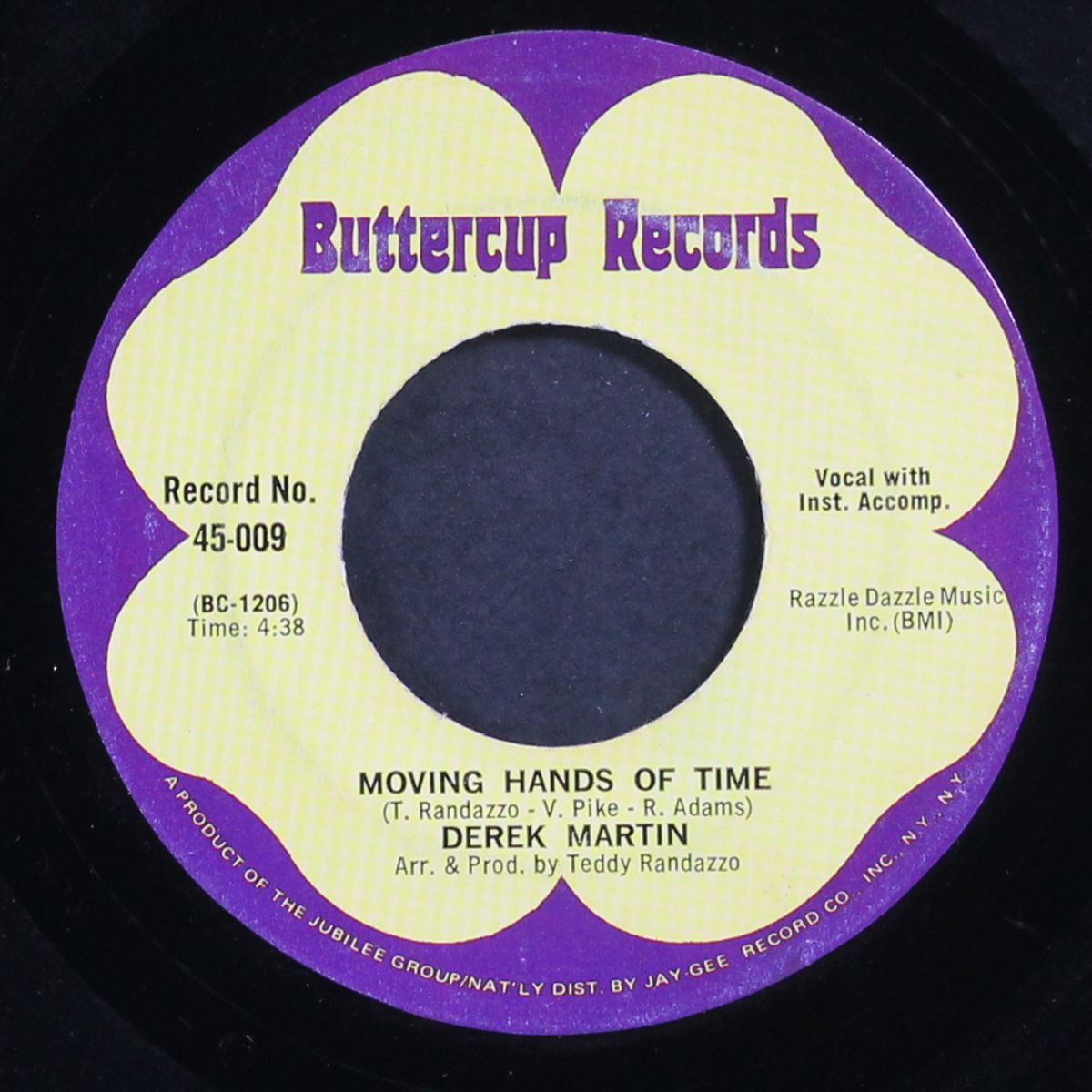 you blew it baby / moving hands of time by DEREK MARTIN