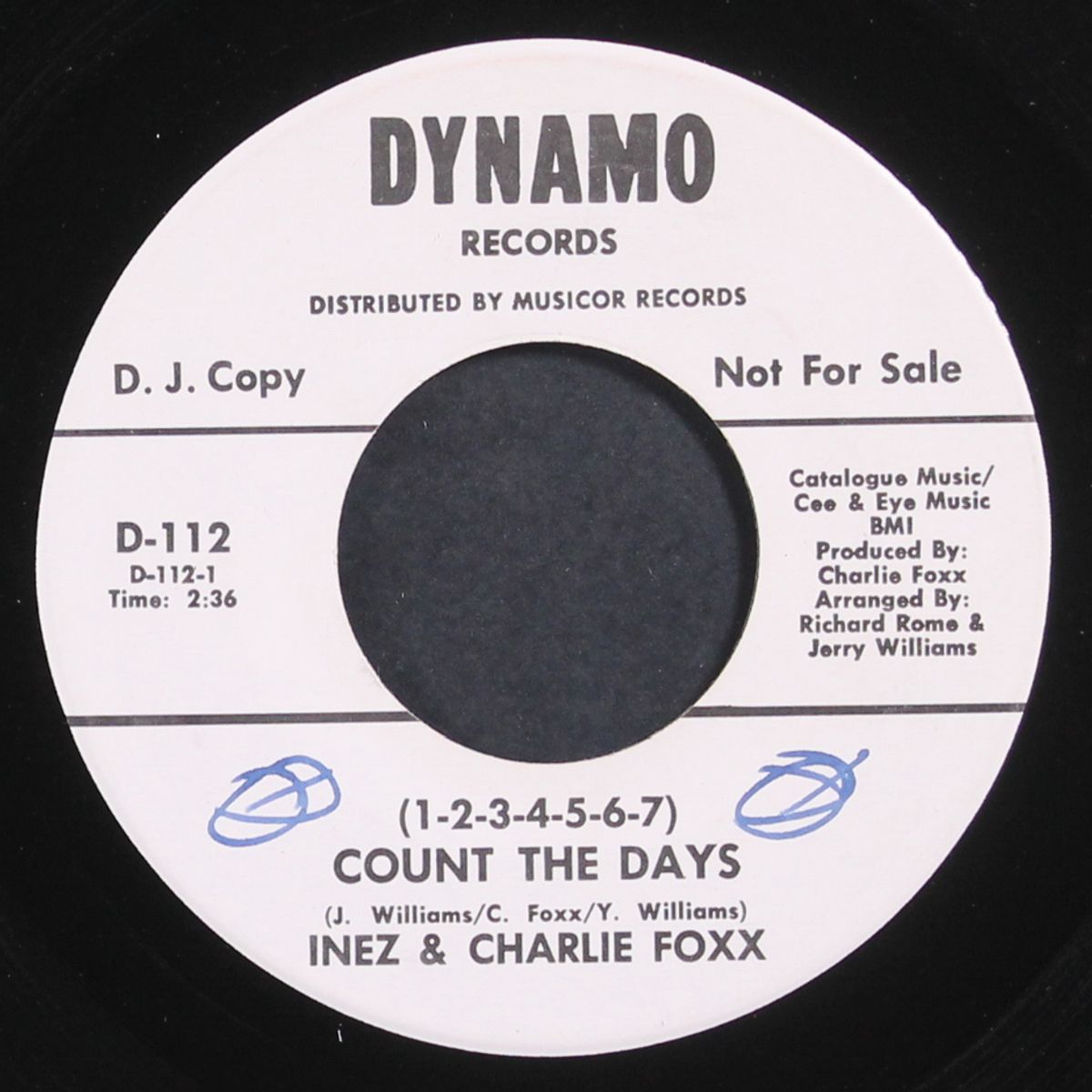 count the days / a stranger i don't know by INEZ & CHARLIE FOXX