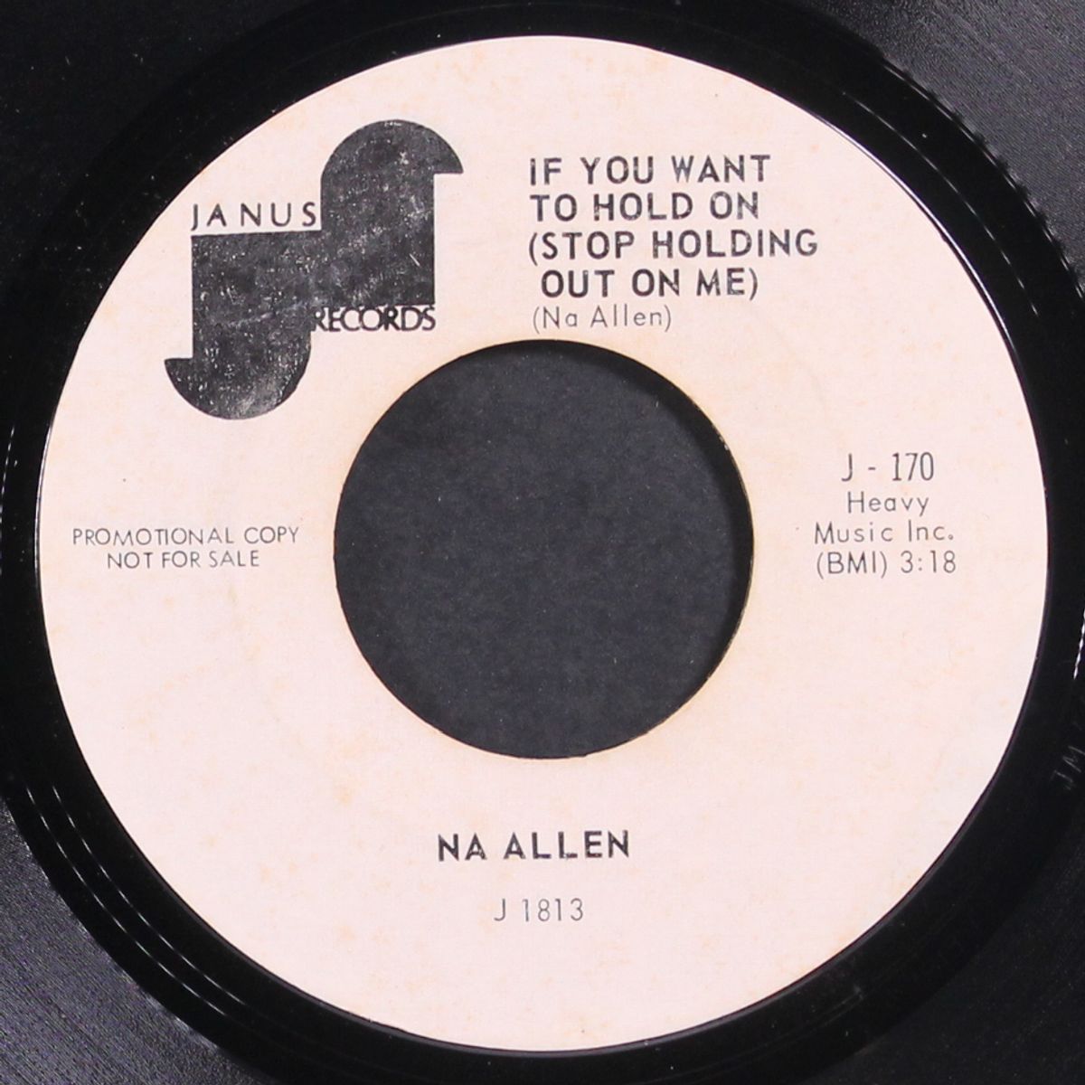 i was telling her about you / if you want to hold on by NA ALLEN