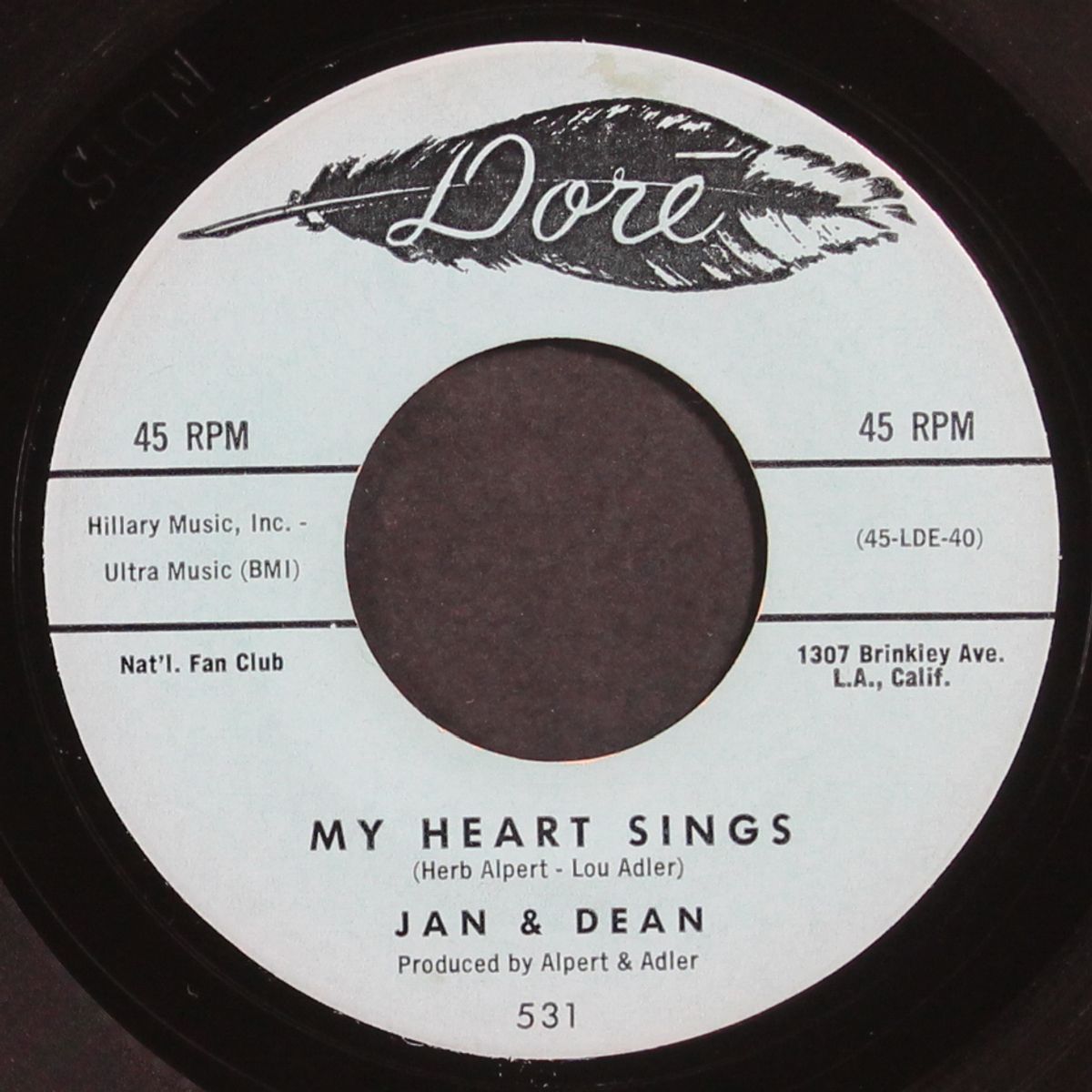 there's a girl / my heart sings by JAN & DEAN