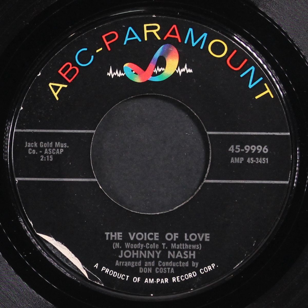 as time goes by / the voice of love by JOHNNY NASH