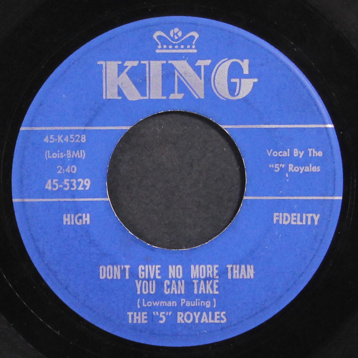 i'm with you / don't give no more than you can take by FIVE ROYALES