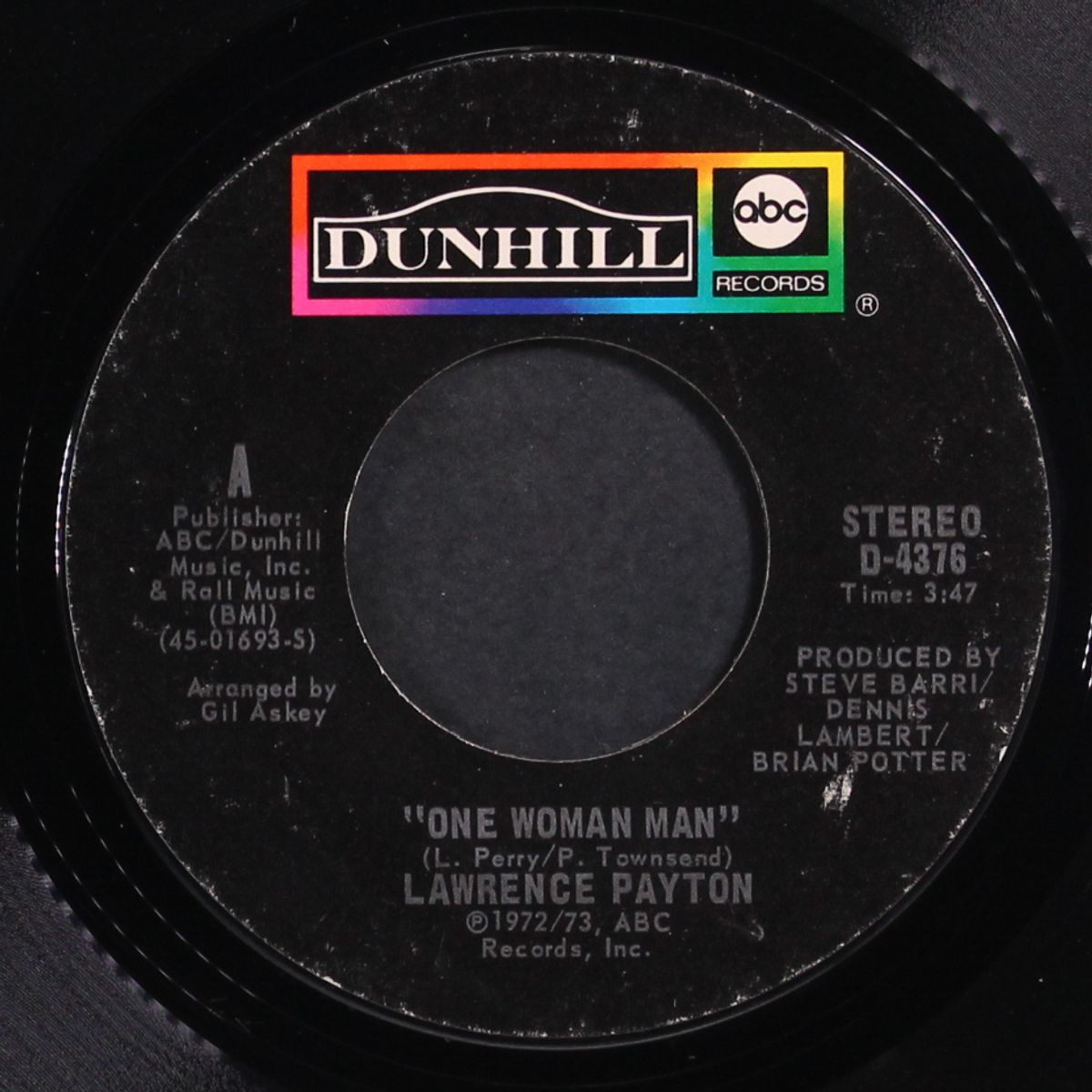 one woman man / love makes you human by LAWRENCE PAYTON