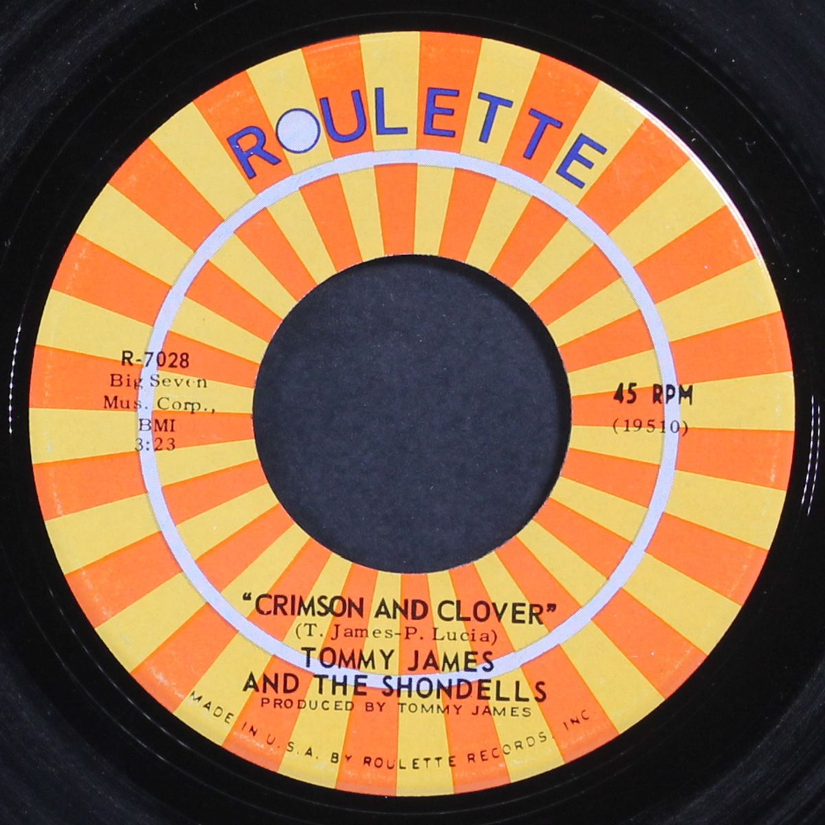 crimson and clover / some kind of love by TOMMY JAMES & SHONDELLS