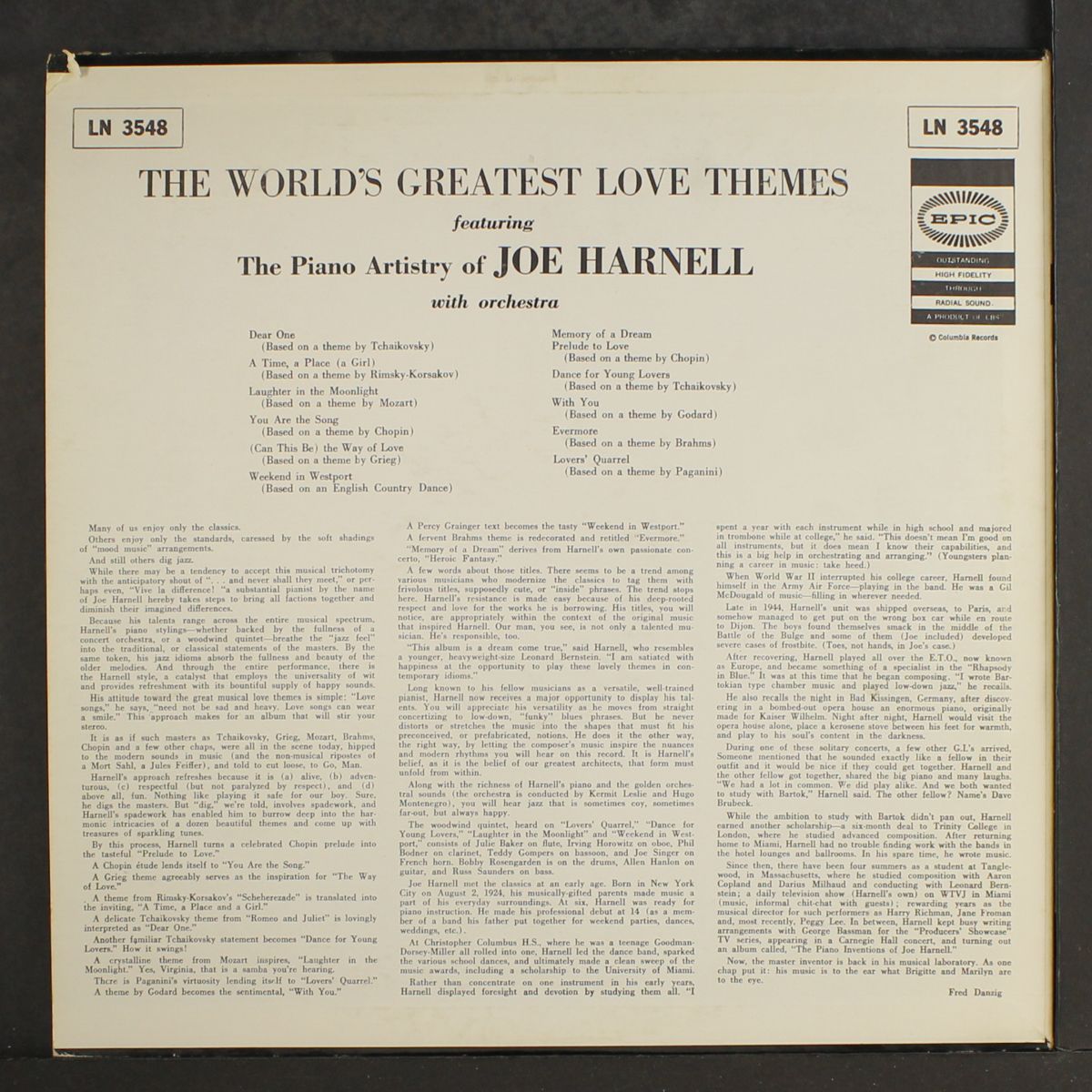 world's greatest love themes by JOE HARNELL