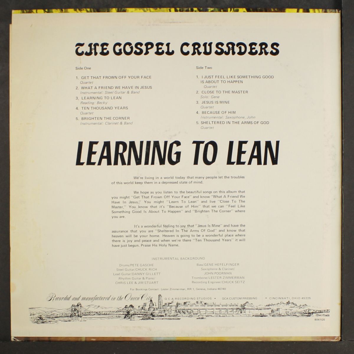learning to lean by GOSPEL CRUSADERS