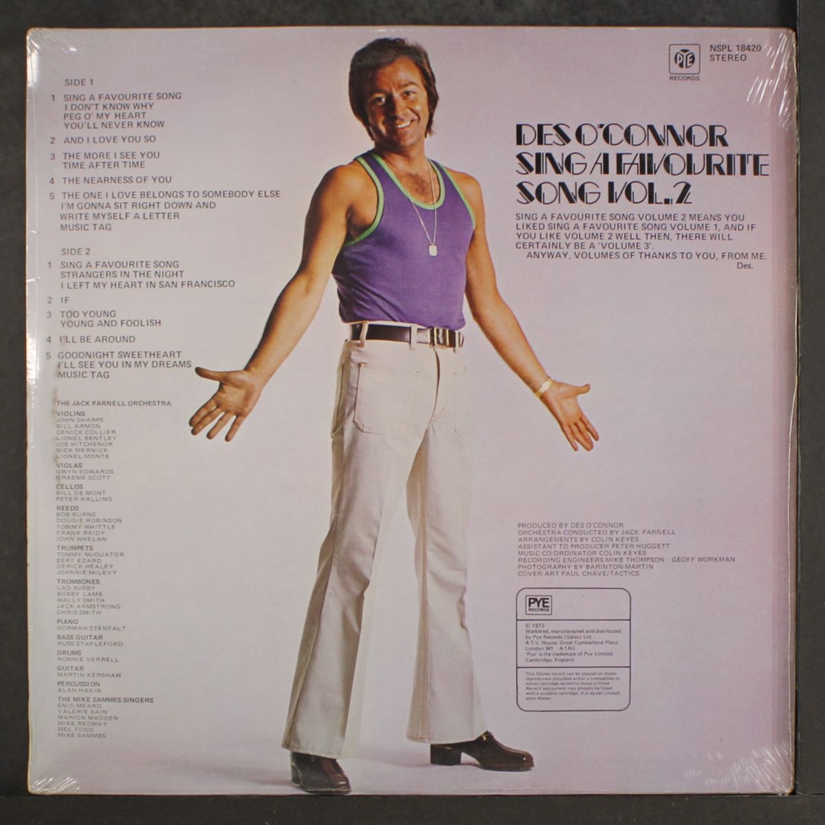sing a favourite song, vol. 2 by DES O'CONNOR