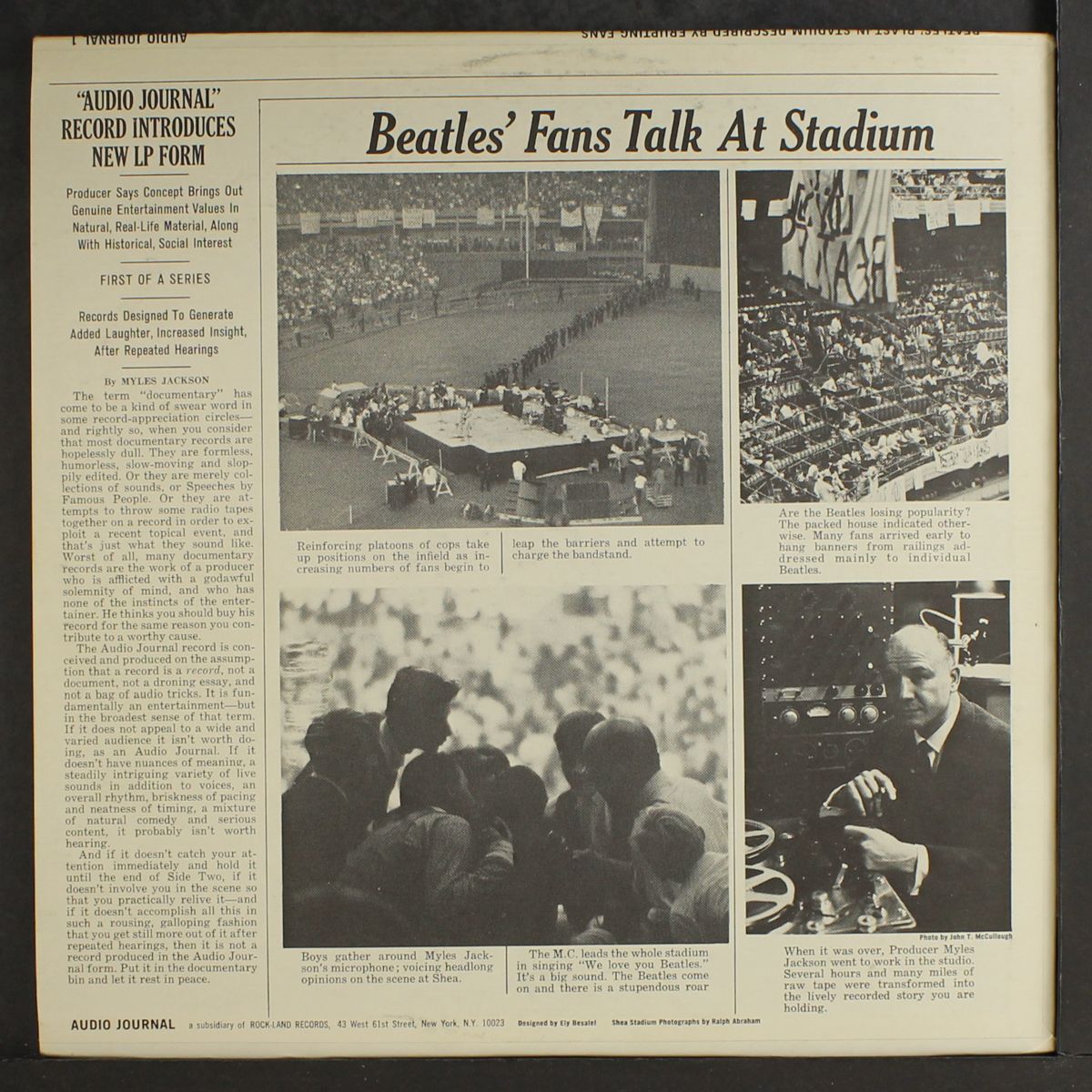 beatles blast in stadium (described by erupting fans) by BEATLES