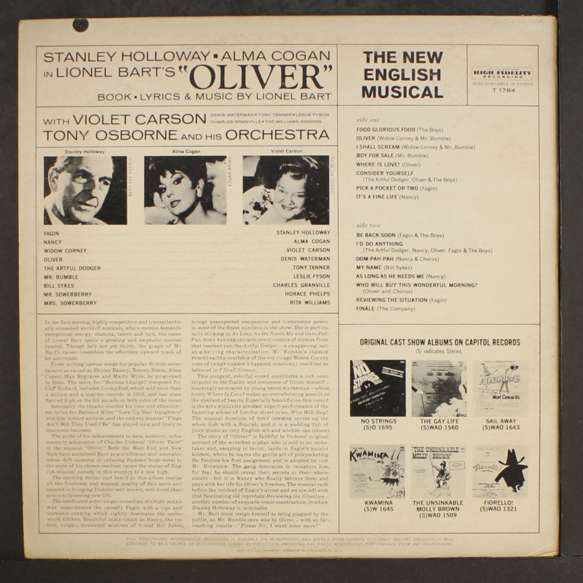 oliver! by ORIGNAL BRITISH CAST