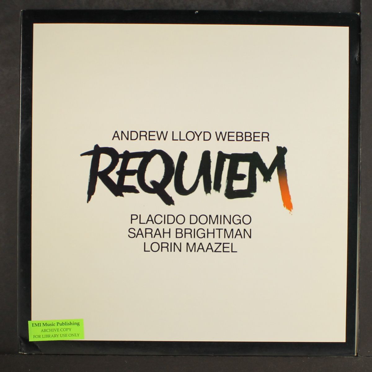requiem by ANDREW LLOYD WEBBER