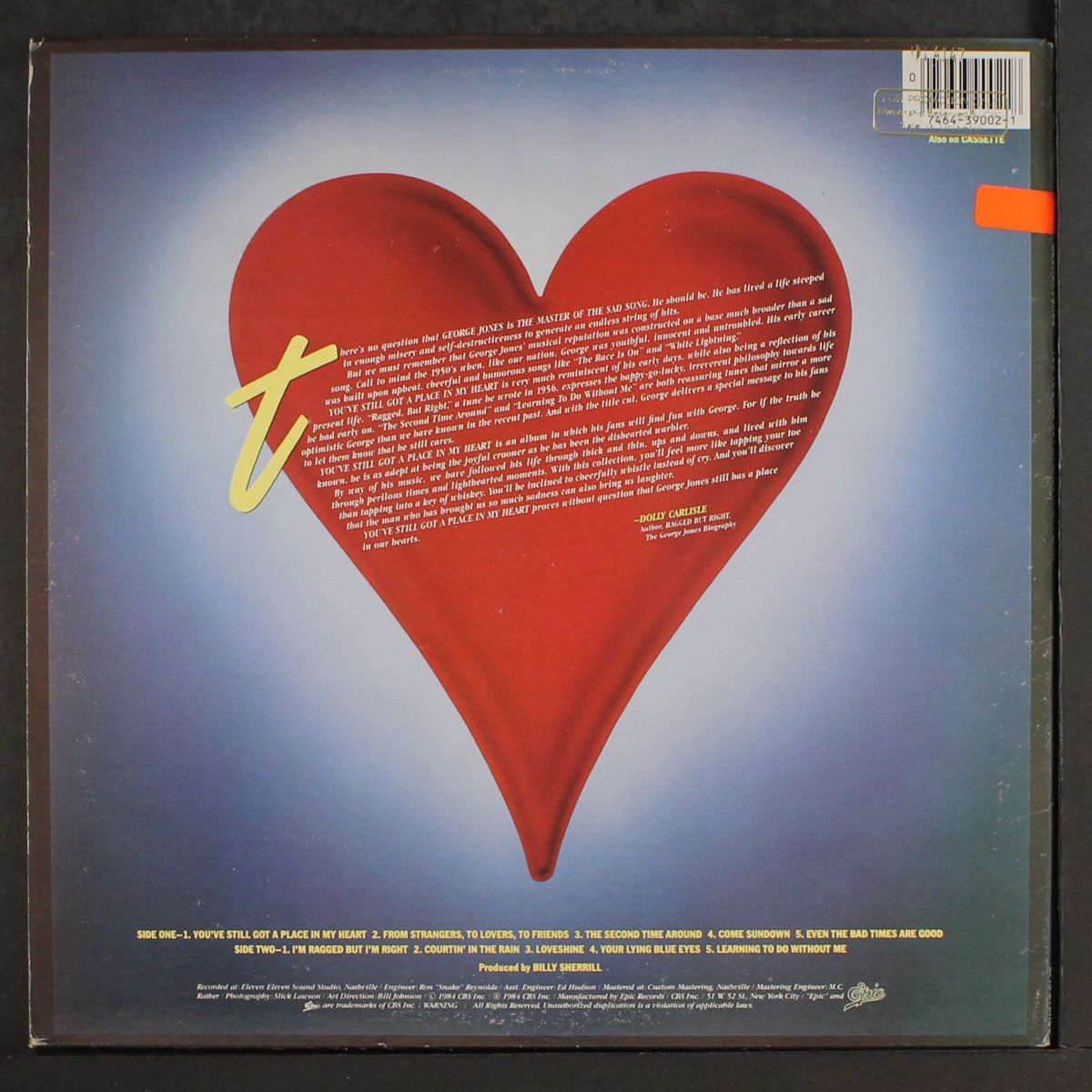 you've still got a place in my heart by GEORGE JONES
