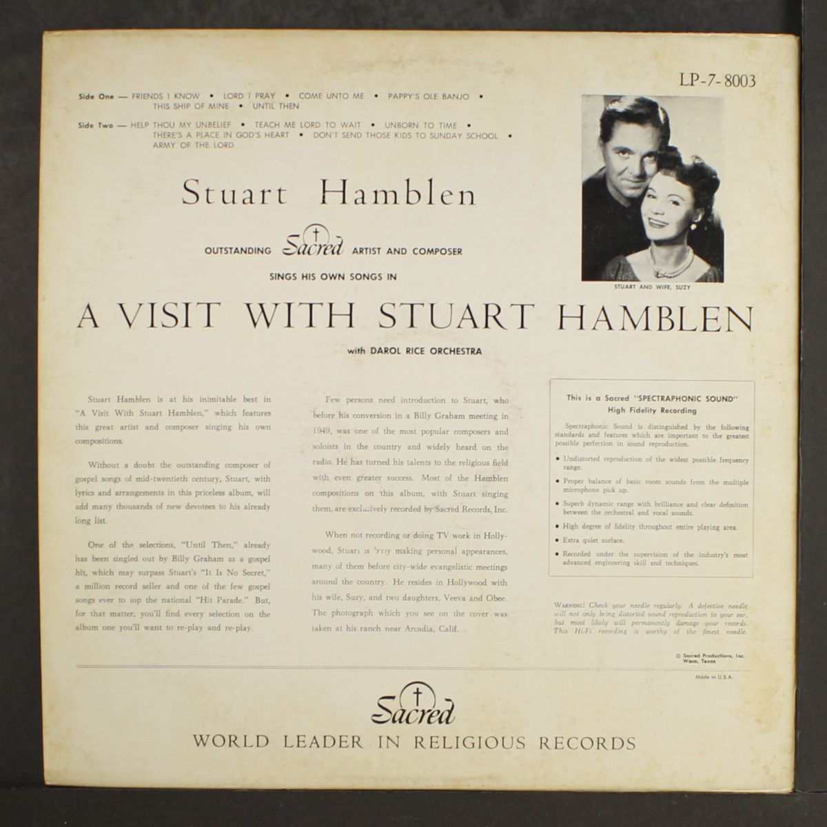 a visit with by STUART HAMBLEN
