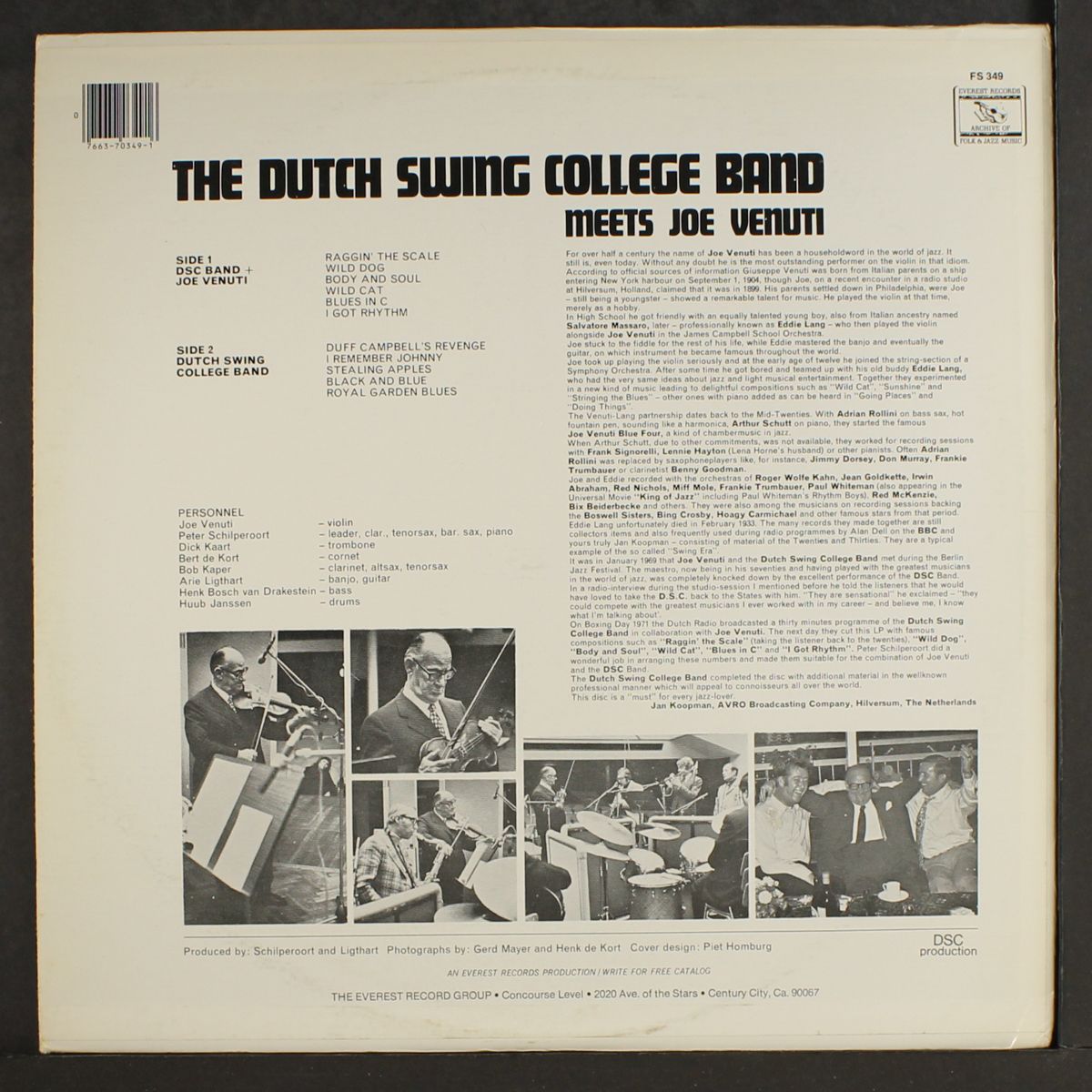 the dutch swing college band by JOE VENUTI