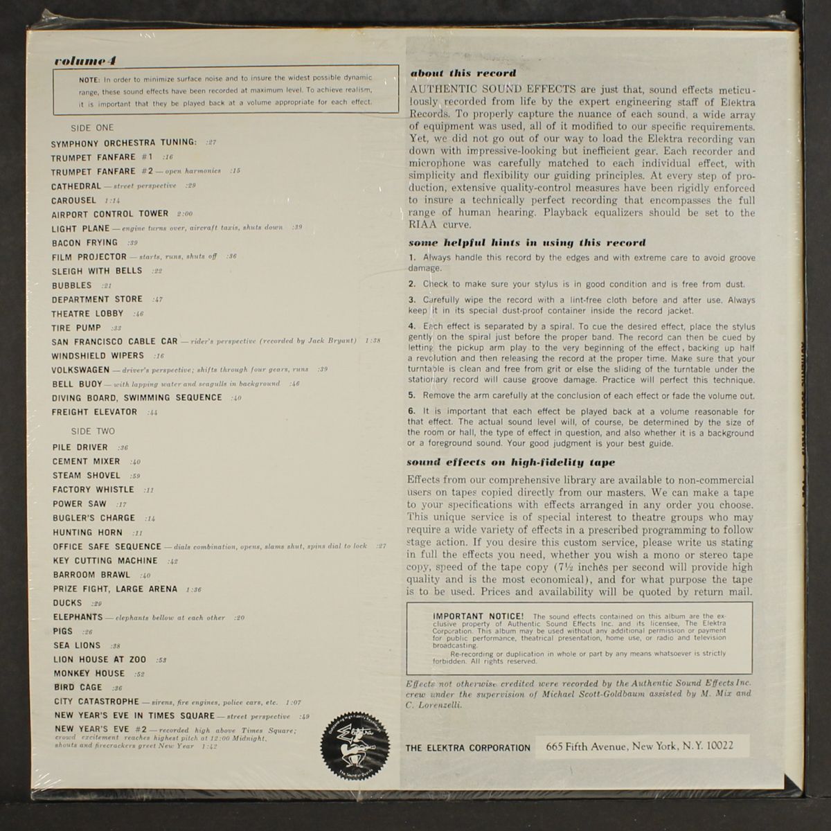 authentic sound effects vol. 4 by SOUND EFFECTS