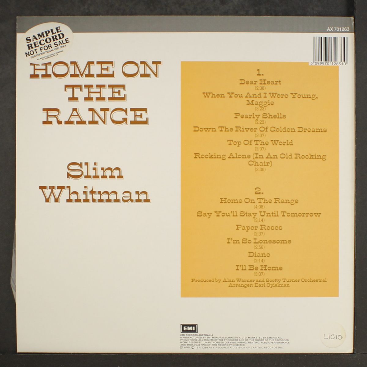 home on the range by SLIM WHITMAN