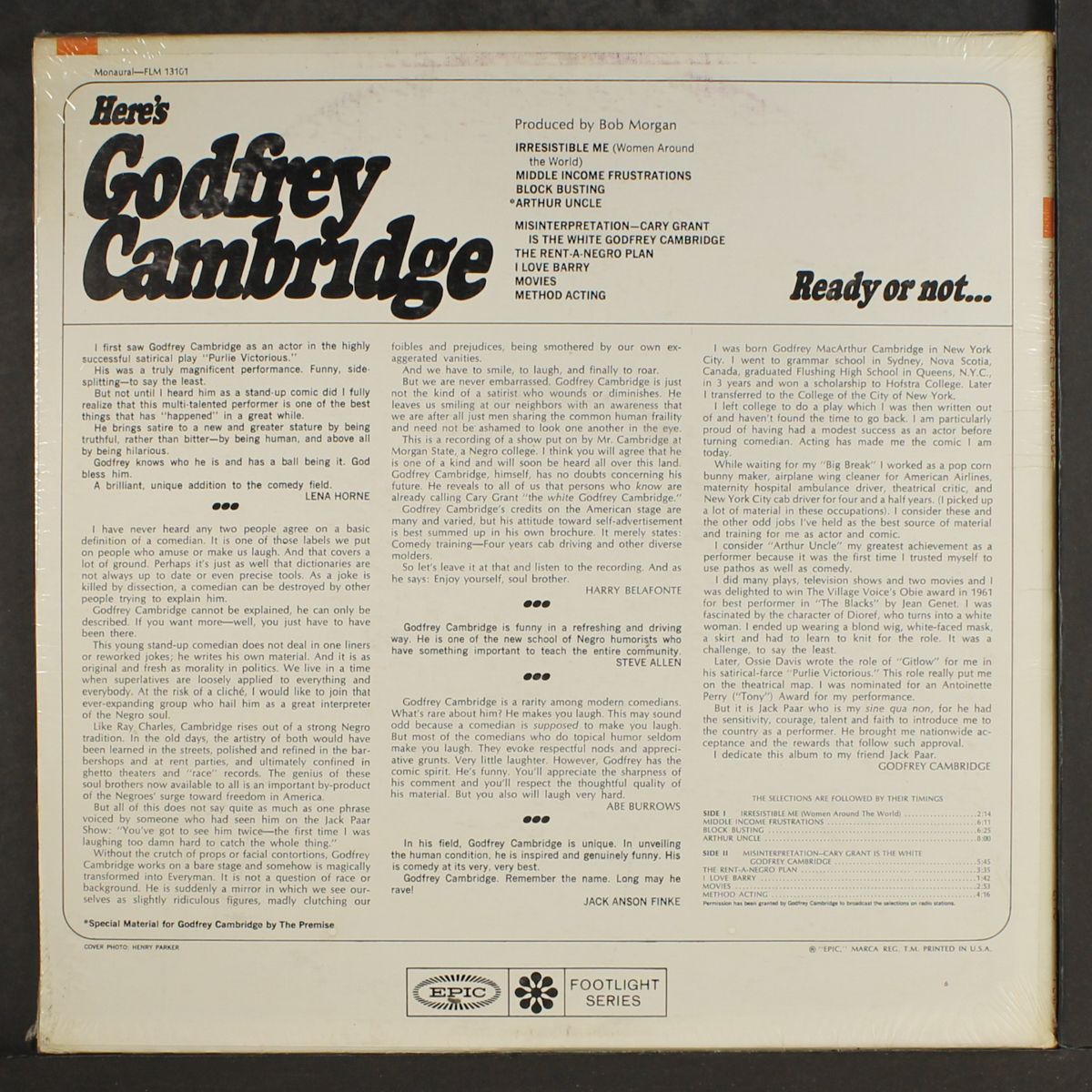 ready or not... by GODFREY CAMBRIDGE