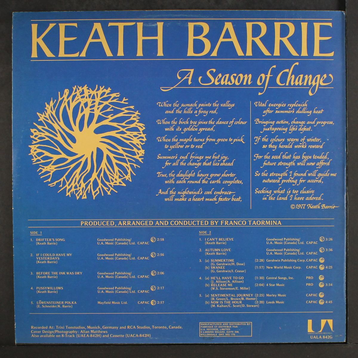 a season of change by KEATH BARRIE