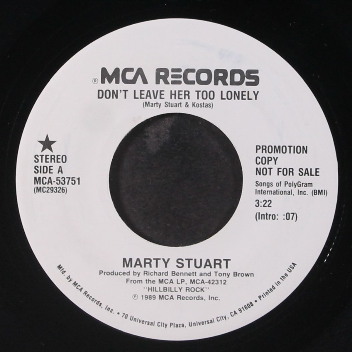 don't leave her too lonely / same by MARTY STUART