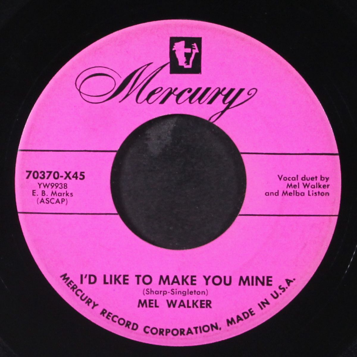 another sad night / i'd like to make you mine by MEL WALKER