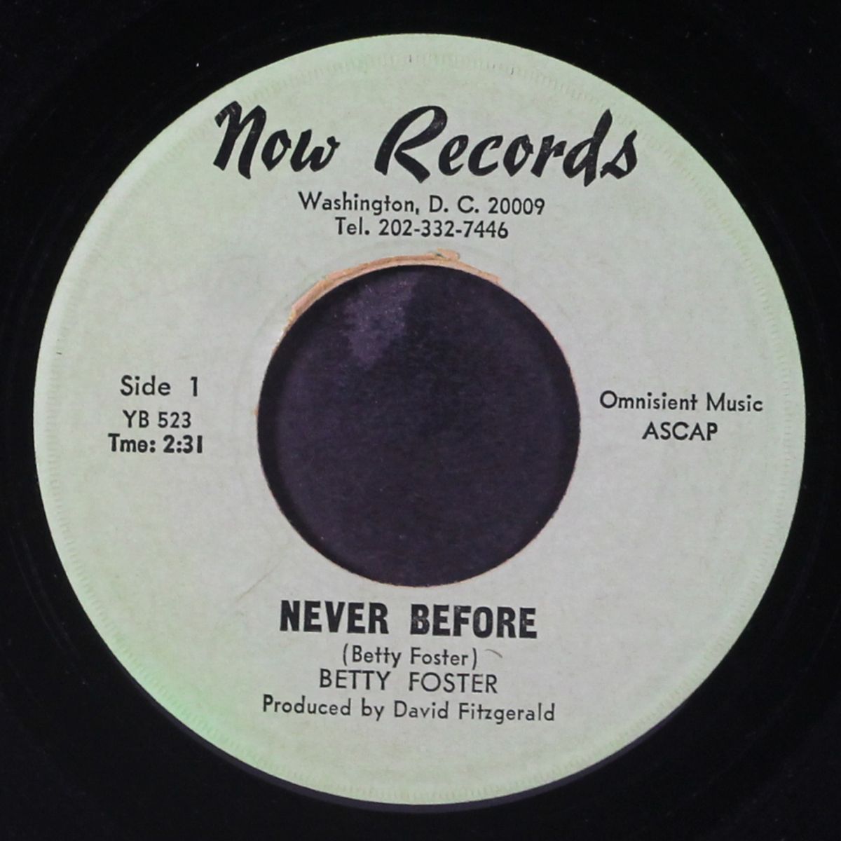 my baby loves me / never before by BETTY FOSTER