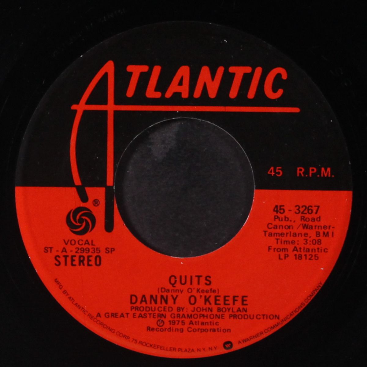 quits / the delta queen by DANNY O'KEEFE