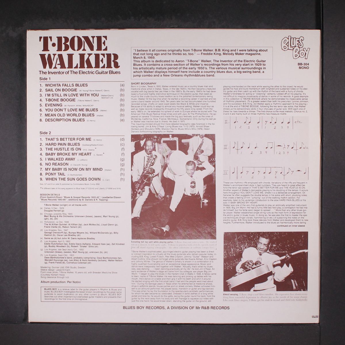 the inventor of electric guitar blues by T-BONE WALKER