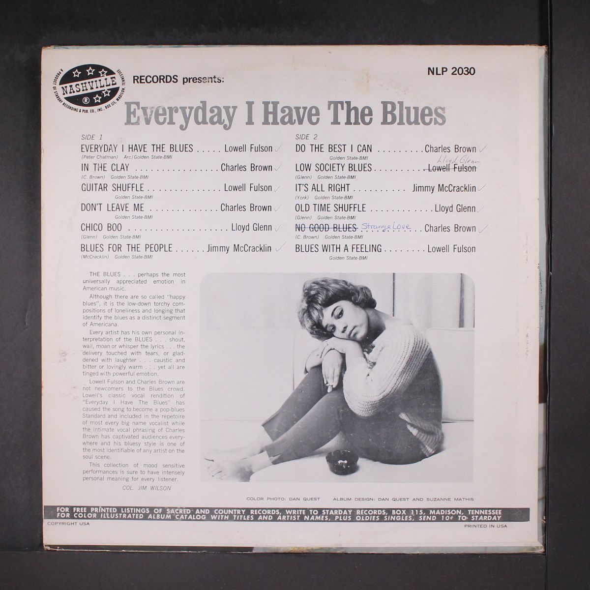 everyday i have the blues by CHARLES BROWN, LOWELL FULSON, ETC
