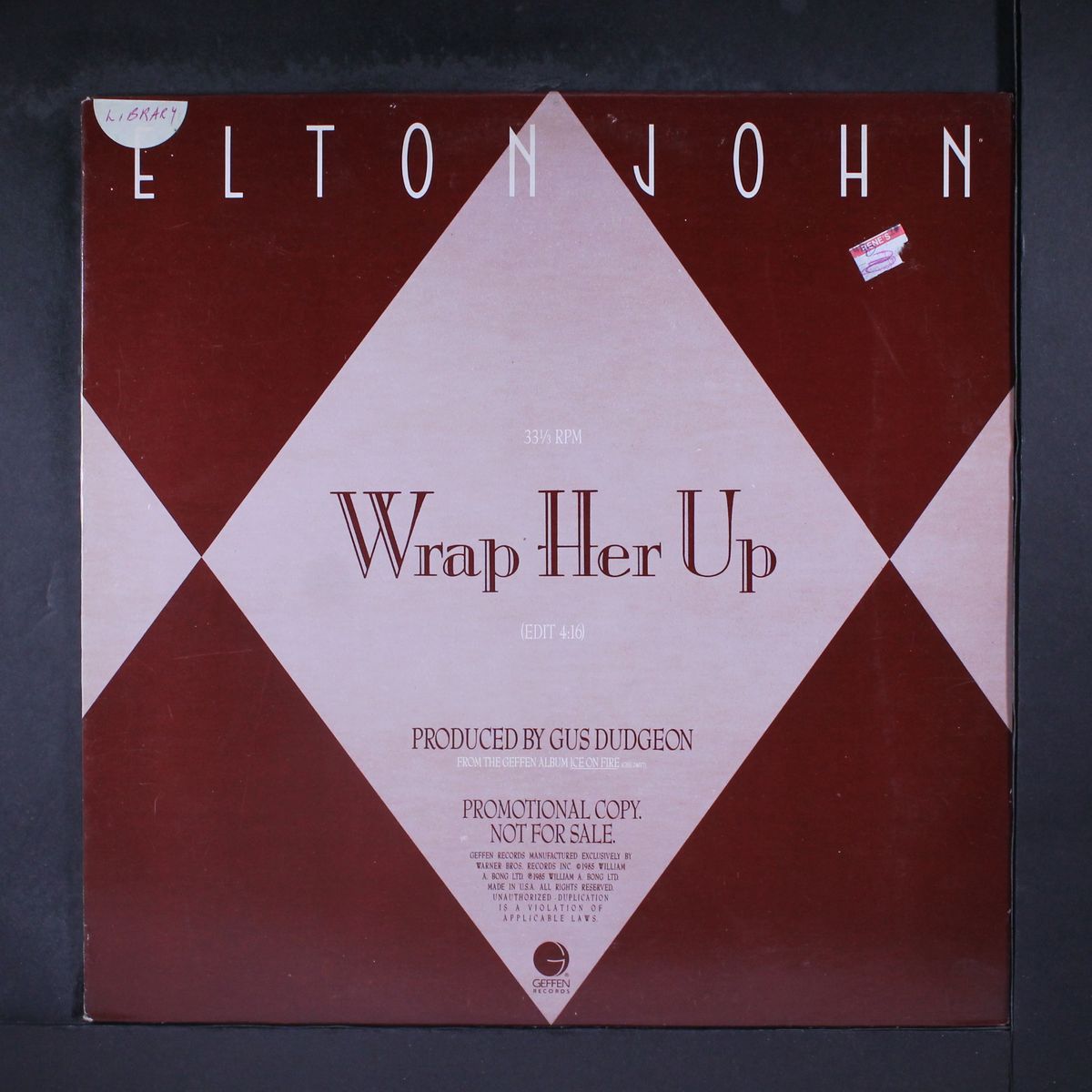 wrap her up / same by ELTON JOHN