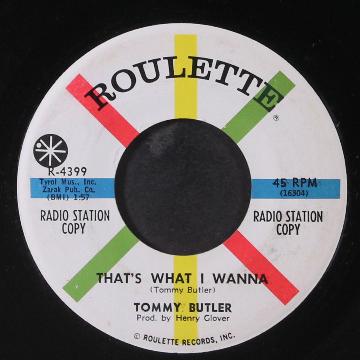 turn around, look at me / that's what i wanna by TOMMY BUTLER