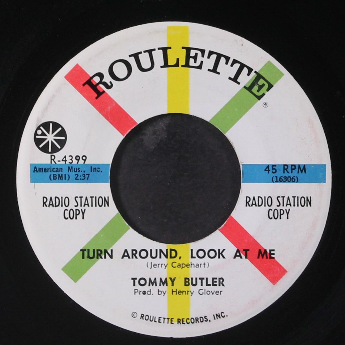 turn around, look at me / that's what i wanna by TOMMY BUTLER
