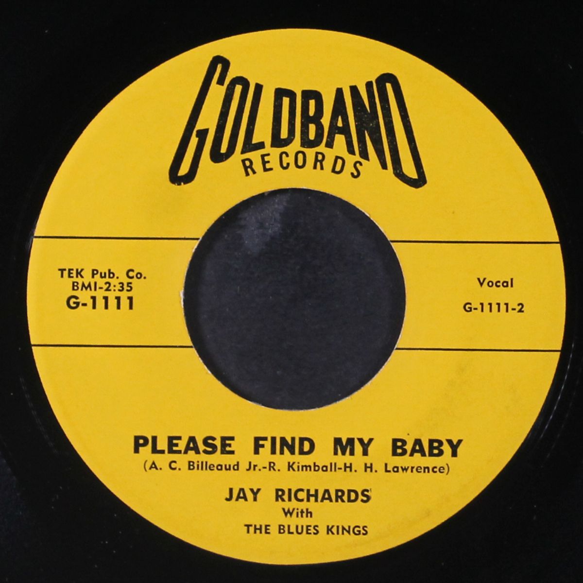johnny get your gun / please find my baby by JAY RICHARDS & BLUES KINGS