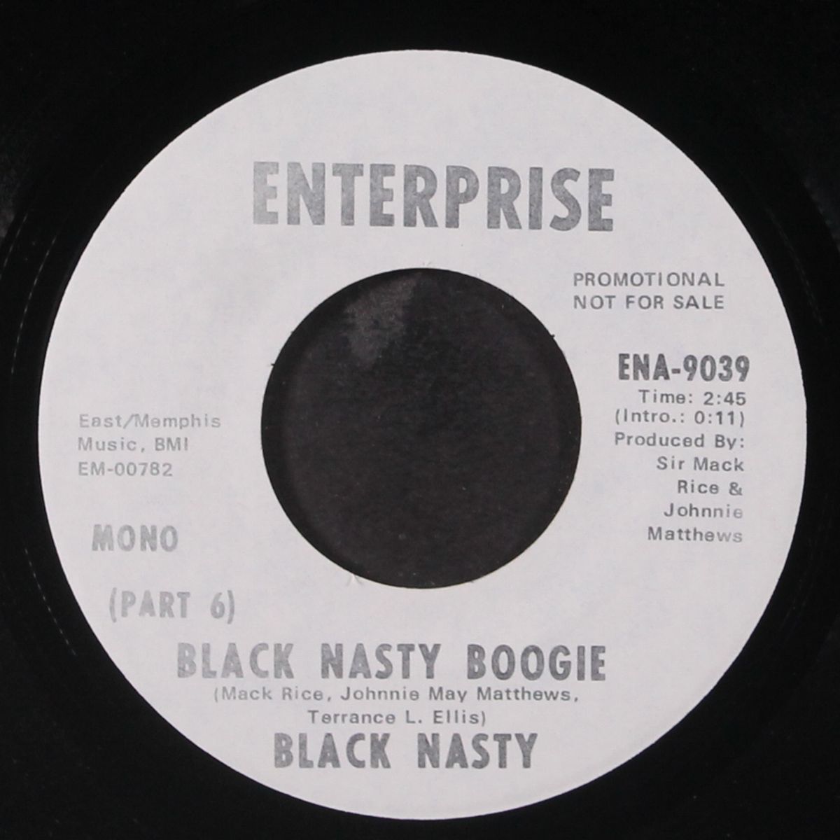 black nasty boogie (part 6) / mono by BLACK NASTY