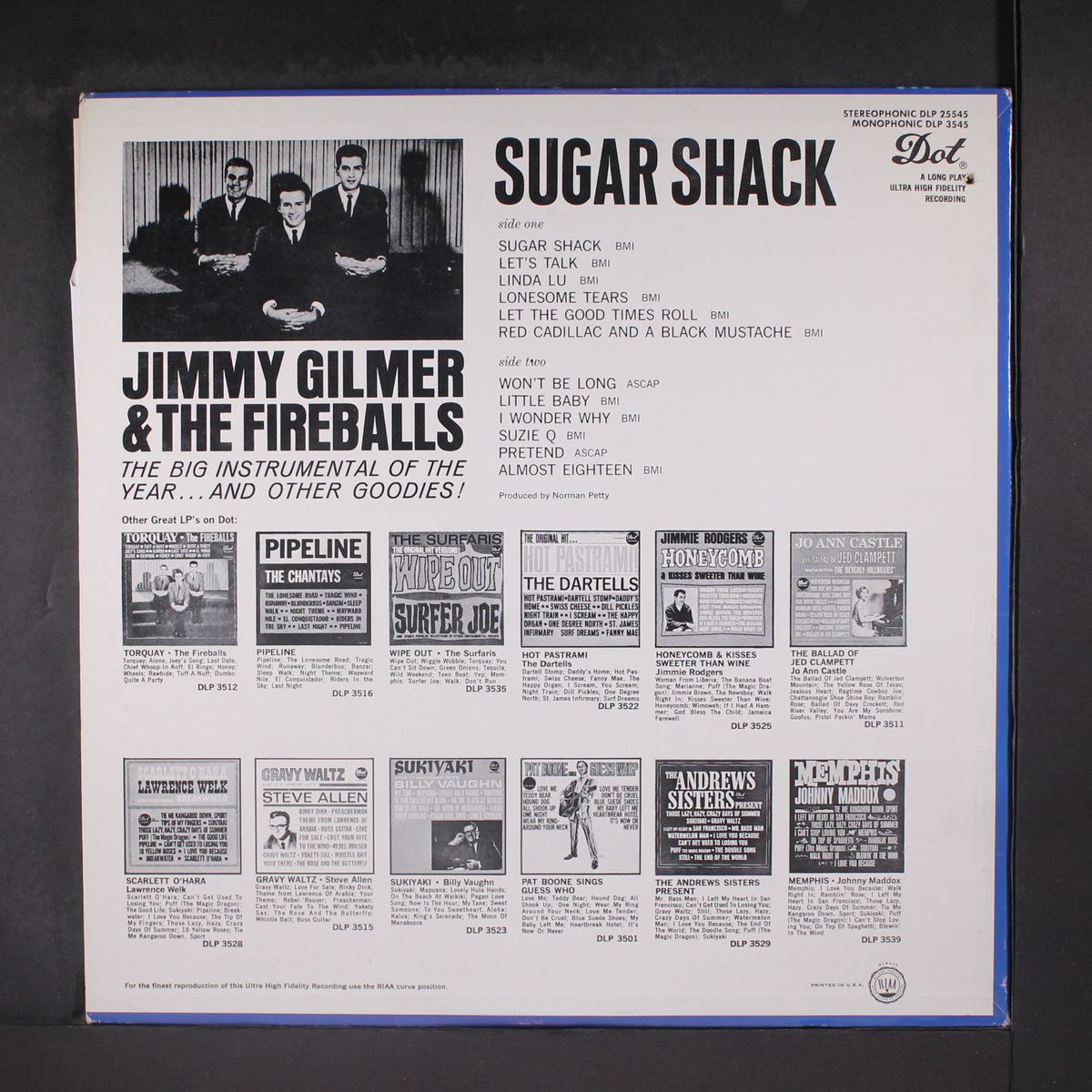 sugar shack by JIMMY GILMER & FIREBALLS