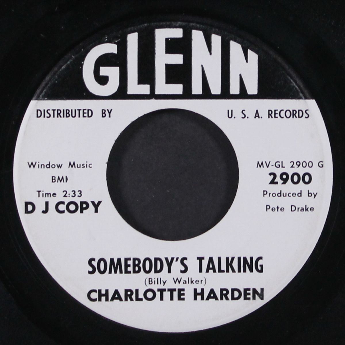 somebody's talking / little bit bluer than blue by CHARLOTTE HARDEN