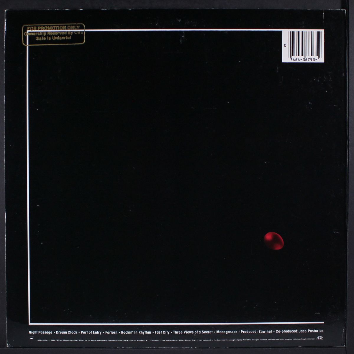 night passage by WEATHER REPORT