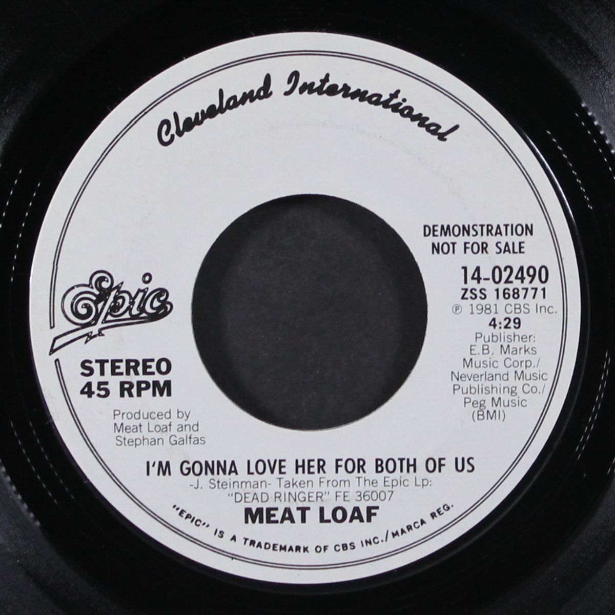 i'm gonna love her for both of us / same by MEAT LOAF