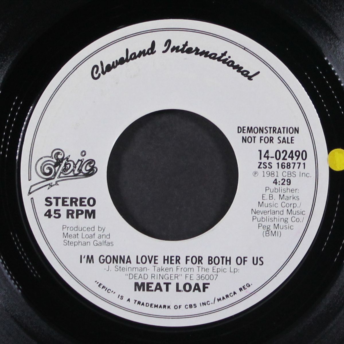 i'm gonna love her for both of us / same by MEAT LOAF