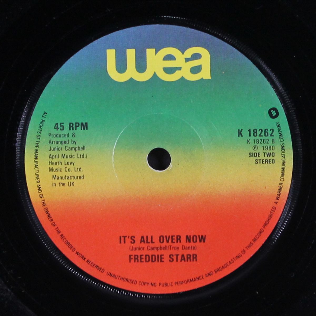 will you still love me tomorrow / it's all over now by FREDDIE STARR