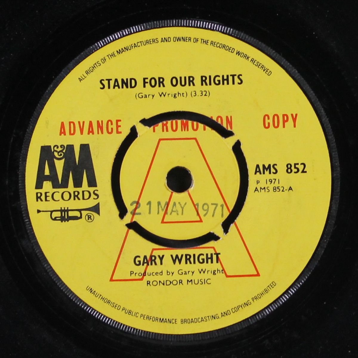 stand for our rights / can't see the reason by GARY WRIGHT