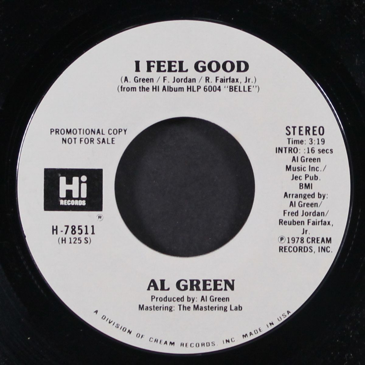 i feel good / mono by AL GREEN