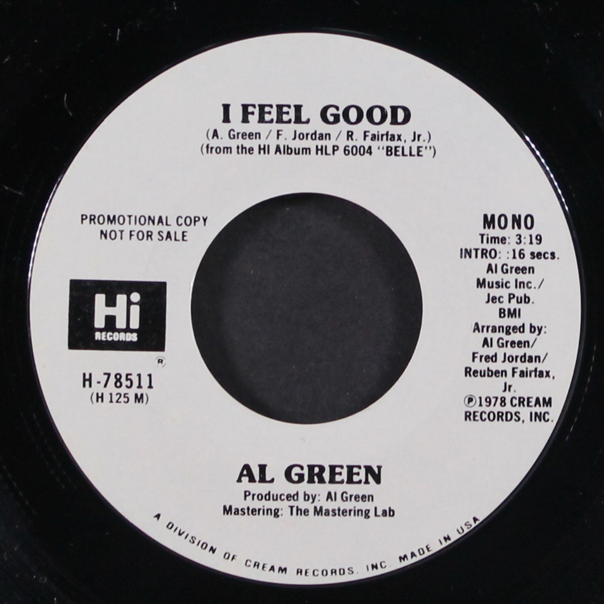 i feel good / mono by AL GREEN