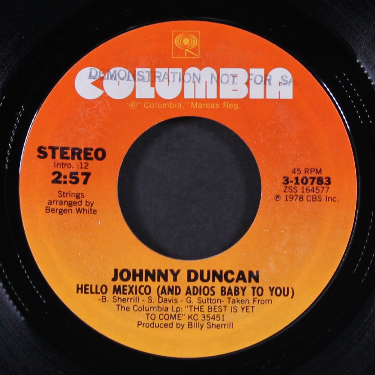 hello mexico / i watched an angel by JOHNNY DUNCAN